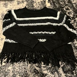 Aqua for her sweater